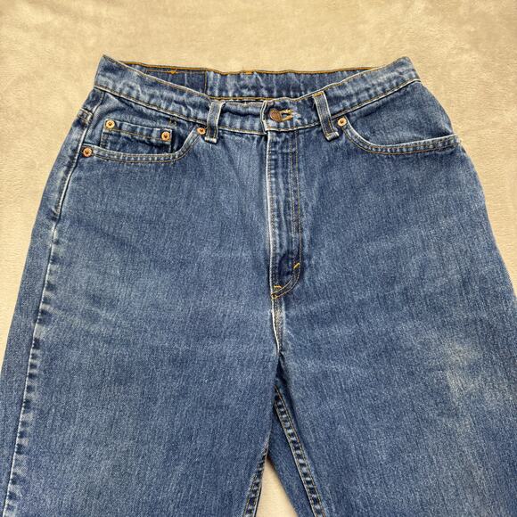VTG Levi's 512 Women's 12R Short Slim Fit Tapered Leg High Rise Denim 90s USA - Picture 4 of 14